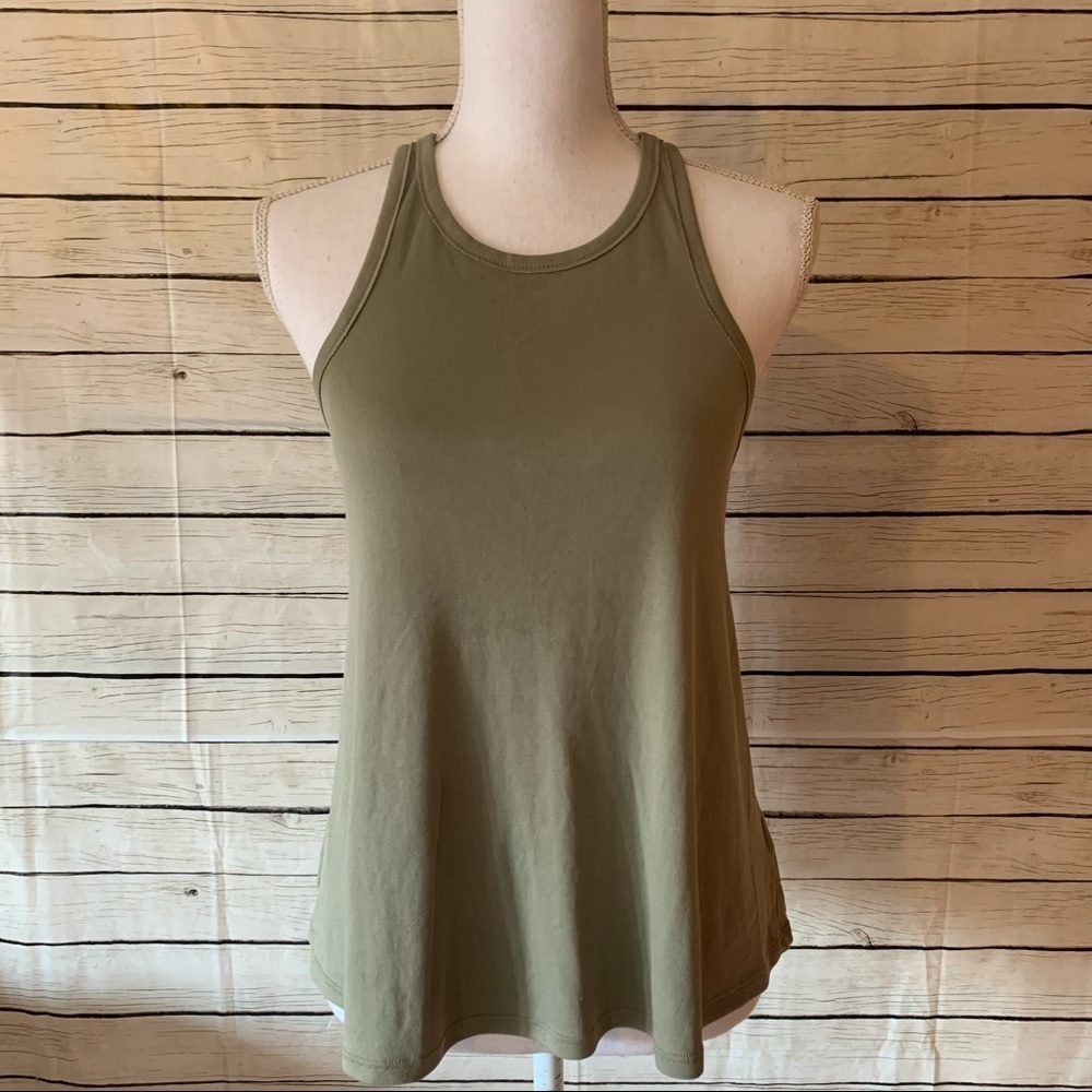 Double Zero Soft Modal Ribbed Racerback Tank Top - Picture 1 of 5